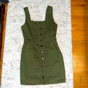 Jean button up dress